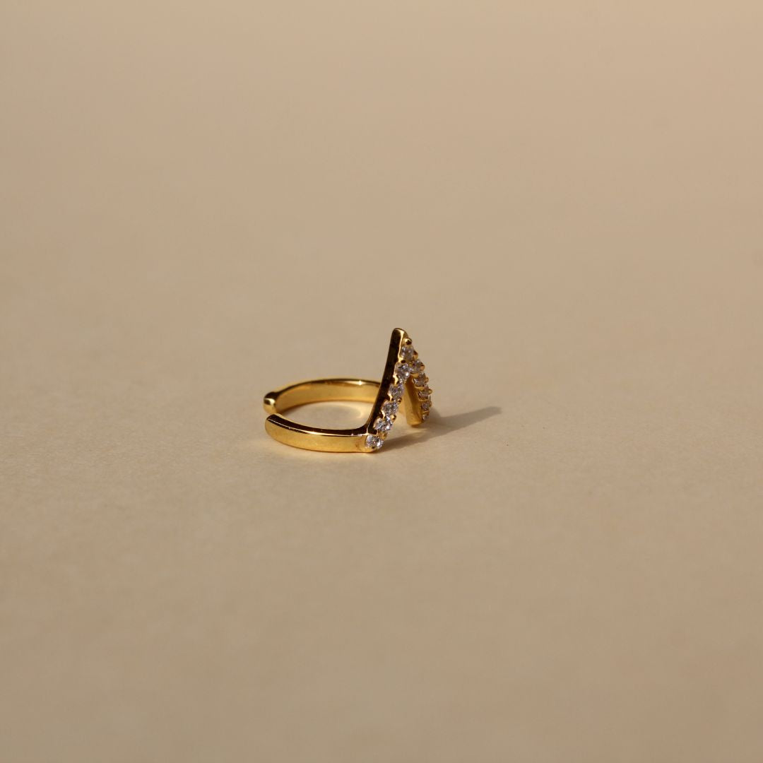 V Cuff Diamond Piercing - 2