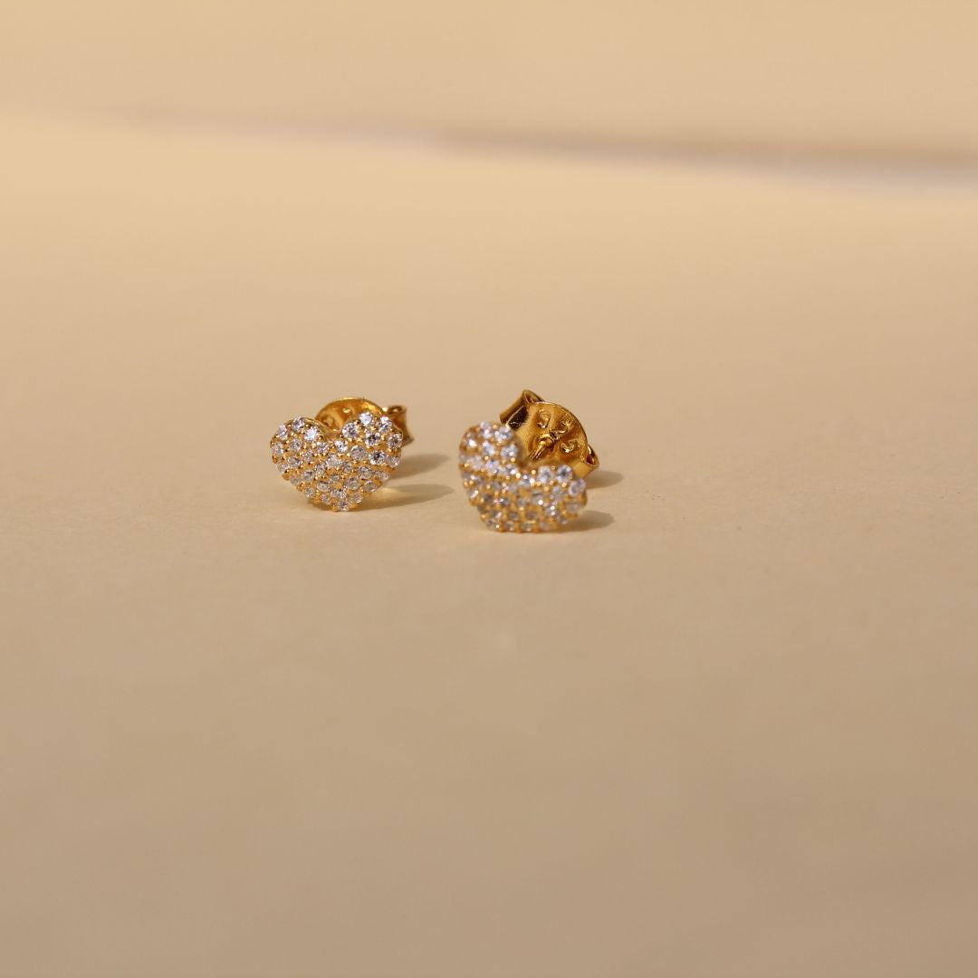 Tiny Heart Earrings - 2