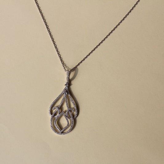 Crown Crescent Pendant