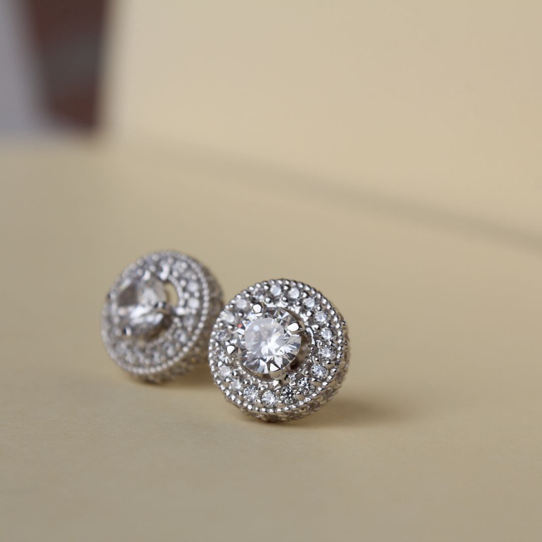 Solitare Diamonds Earrings - 2