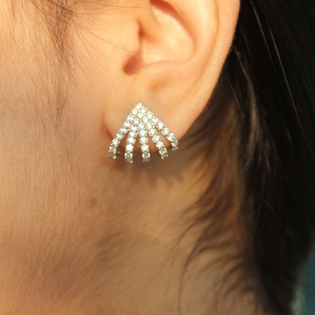 Diamond Wings Earrings - 2