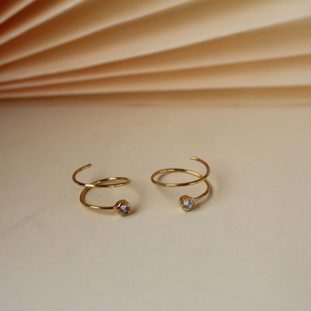 Double hoop earring - 2