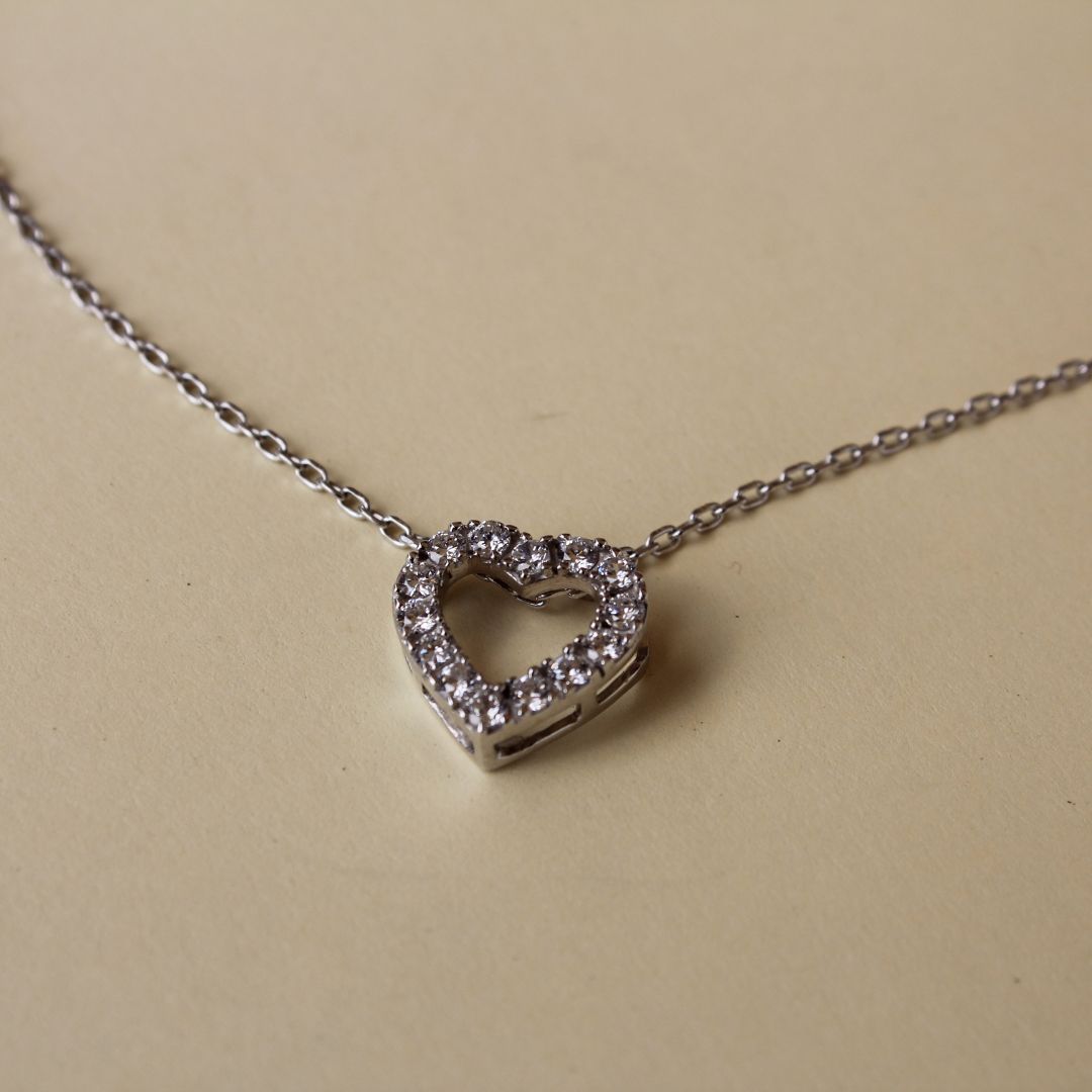 Halo Heart Pendant - 1