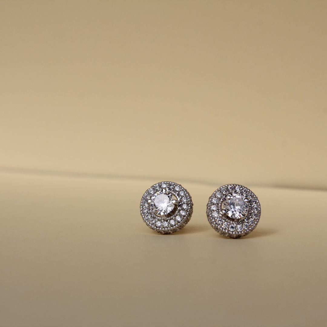 Solitare Diamonds Earrings - 2