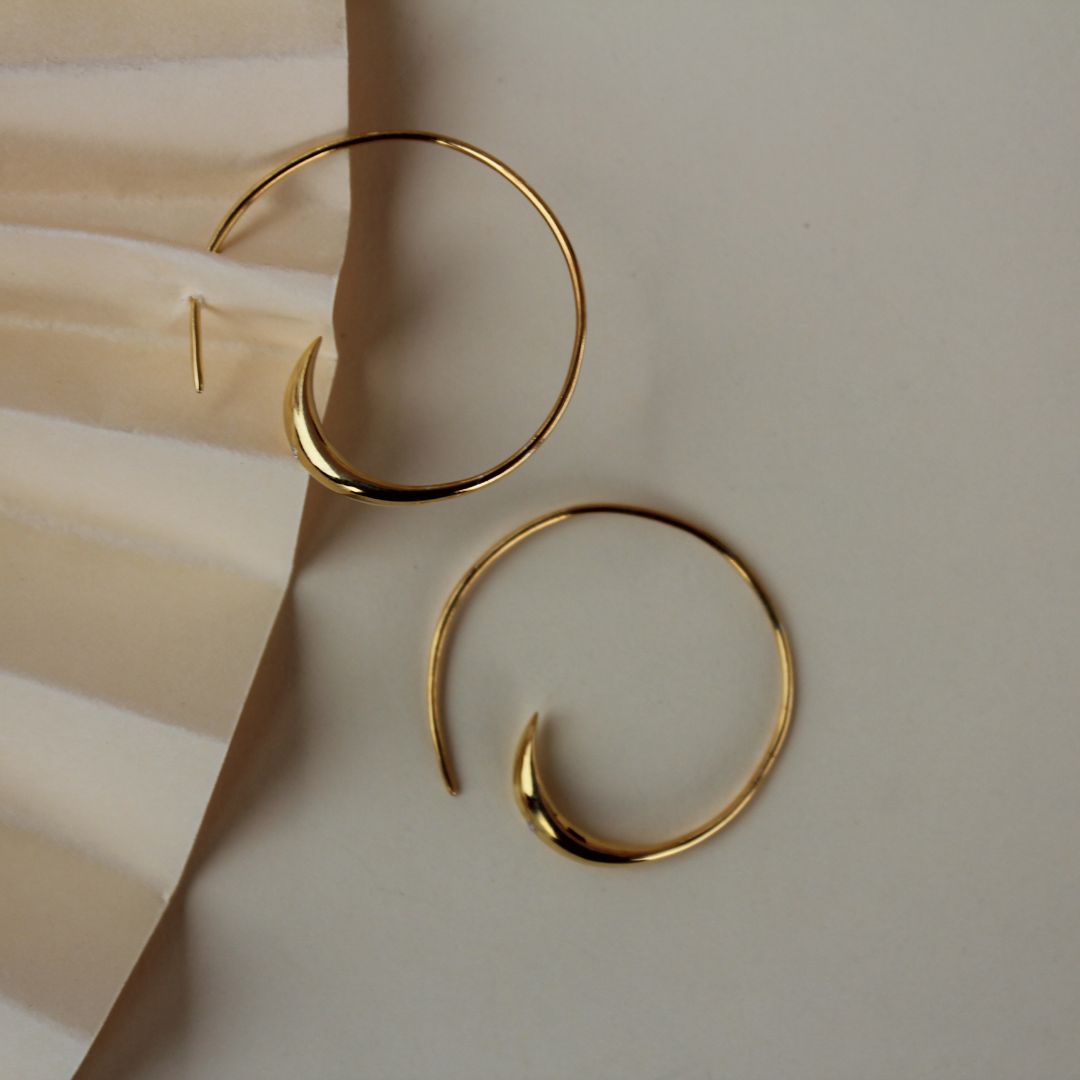 925 silver hoops - 1